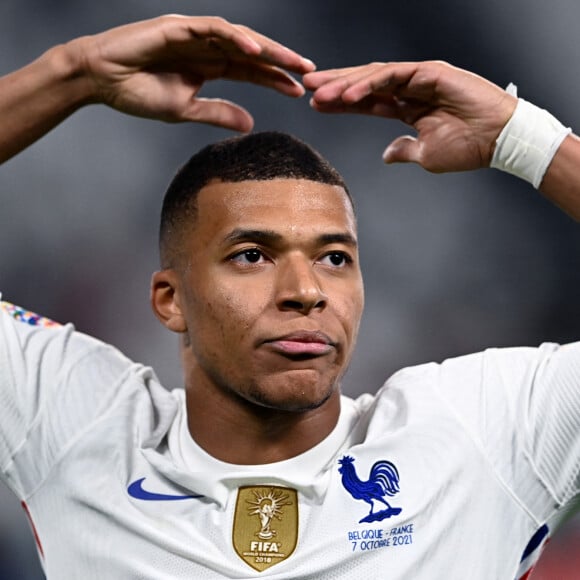 Kylian Mbappé - Match de football en ligue des Nations : La France bat la Belgique au Juventus Stadium à Turin. © Image Sport /Panoramic/Bestimage