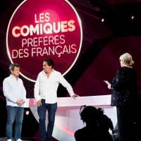 Laurence Boccolini entourée de Pierre Palmade et d'Anne Roumanoff pour Les Comiques préférés des Français