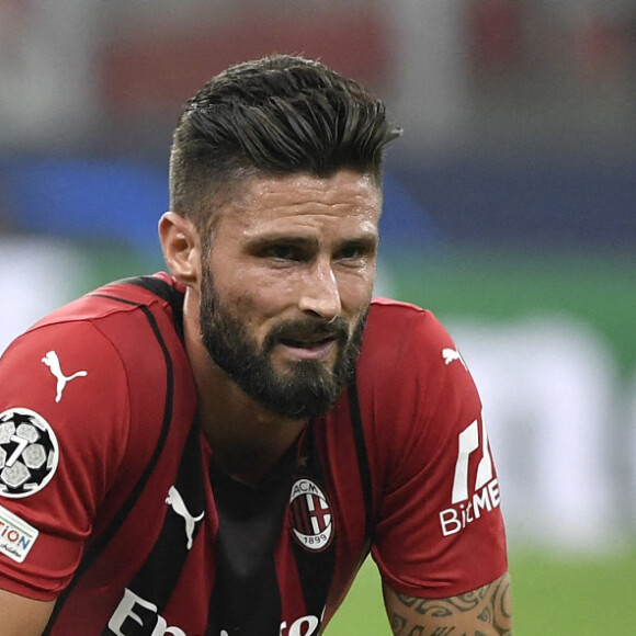 Olivier Giroud - Victoire de l'Atletico Madrid (2) face à l'AC Milan (1) lors de la deuxième journée de la Ligue des champions au stade San Siro à Milan, Italie, le 28 septembre 2021. © Inside/Panoramic/Bestimage