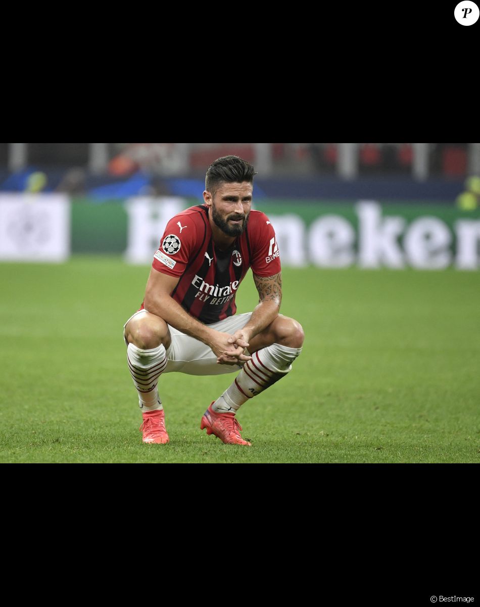Olivier Giroud - Victoire de l'Atletico Madrid (2) face à l'AC Milan (1) lors de la deuxième journée de la Ligue des champions au stade San Siro à Milan, Italie, le 28 septembre 2021. © Inside/Panoramic/Bestimage