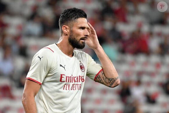 Olivier Giroud - Match nul entre OGC Nice et Milan AC (1-1) à l'issue de la rencontre amicale, le 31 juillet 2021 à Nice. © Lionel Urman / Panoramic / Bestmage