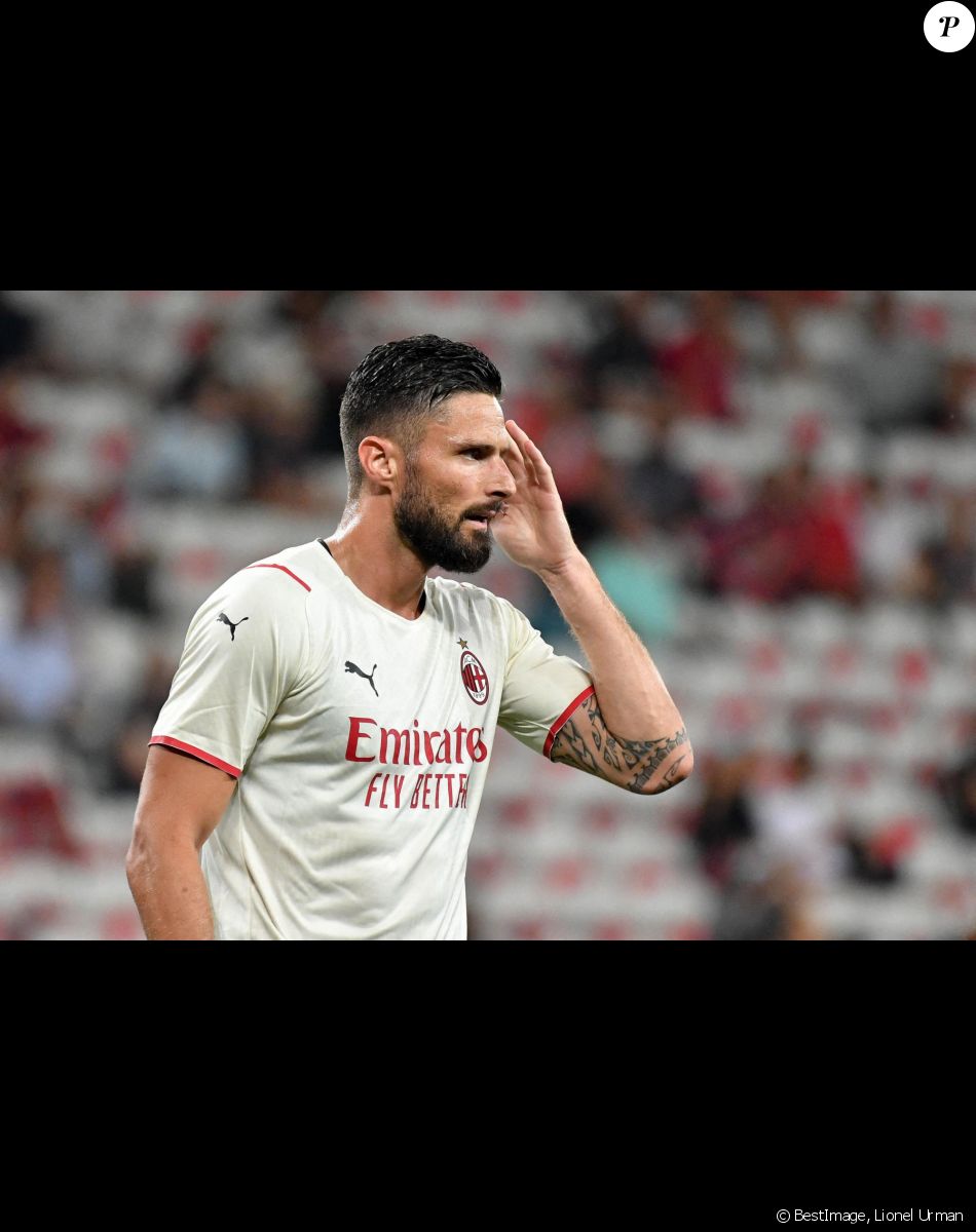 Olivier Giroud - Match nul entre OGC Nice et Milan AC (1-1) à l'issue de la rencontre amicale, le 31 juillet 2021 à Nice. © Lionel Urman / Panoramic / Bestmage