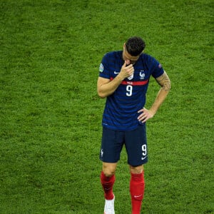 Attitude - Deception de Olivier Giroud ( 9 - France ) - Match de football de l'Euro 2020 : La France s'incline devant la Suisse après les tirs au but au stade Arena Nationala à Bucarest le 28 juin 2021. © Federico Pestellini / Panoramic / Bestimage