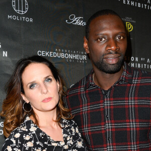 Omar Sy et sa femme Hélène - Vernissage de l'exposition "Vision by AG" à la Piscine Molitor à Paris. © Guirec Coadic/Bestimage