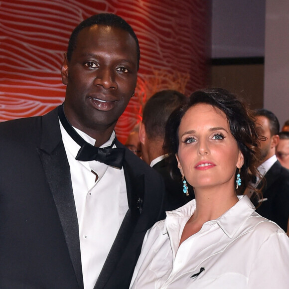 Omar Sy et sa femme Hélène - 68e gala de la croix rouge Monégasque dans la salle des Etoiles du Sporting Monte-Carlo à Monaco, le 23 juillet 2016. © Bruno Bebert/Bestimage