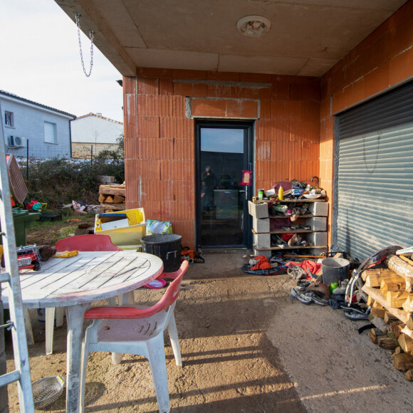 La maison en construction de Delphine Jubillar (Aussaguel). Le 7 janvier 2021  © Frédéric Maligne / Bestimage