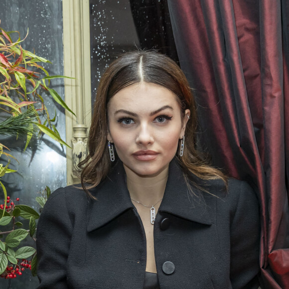 Thylane Blondeau (bijoux Messika) - Dîner de gala de l'association AEM (Un Avenir pour les Enfants du Monde) au bénéfice des enfants du Rwanda organisé par B.Djian au Pavillon Ledoyen à Paris, France, le 12 décembre 2019. © Olivier Borde/Bestimage