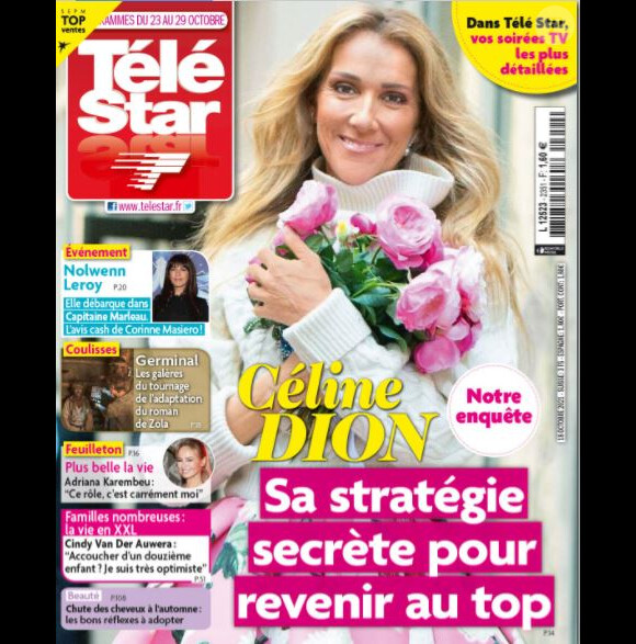 Couverture du magazine "Télé Star" du 18 octobre 2021