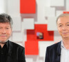 Exclusif - Régis Laspalès et Philippe Chevallier lors de l'enregistrement de l'émission Vivement Dimanche avec Chevallier et Laspalès présentée par Michel Drucker au studio Gabriel à Paris le 30 mai 2020.
