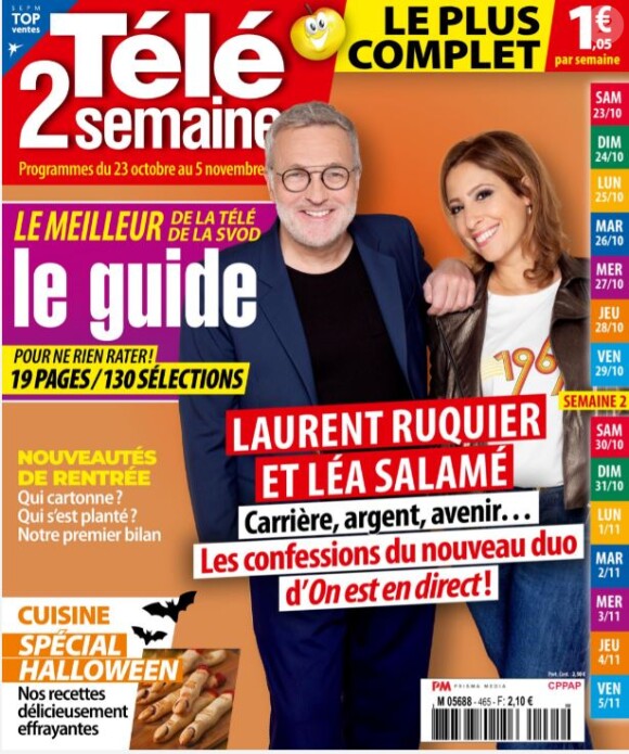 Couverture du magazine "Télé 2 Semaines" du 18 octobre 2021