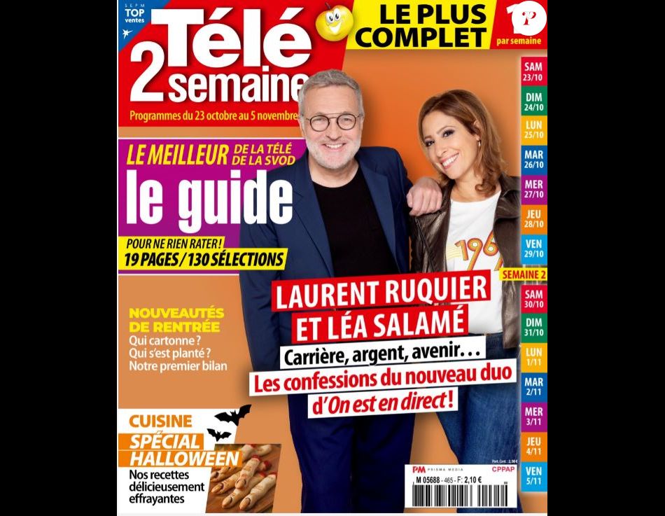 Couverture Du Magazine Télé 2 Semaines Du 18 Octobre 2021 Purepeople