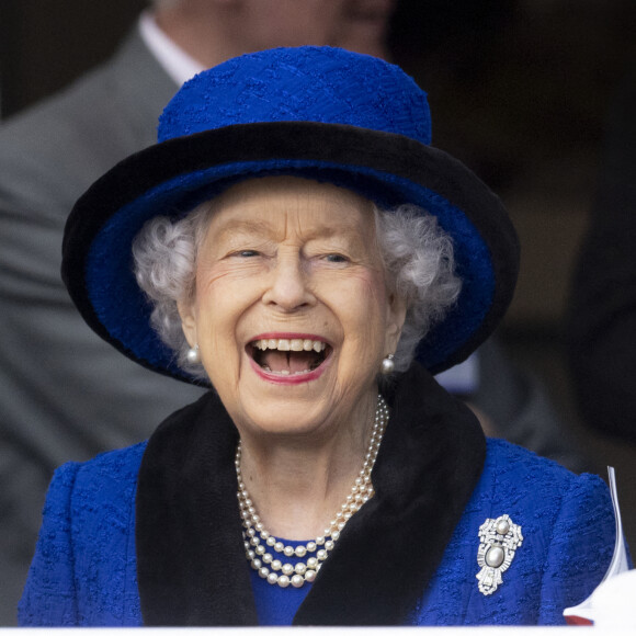 La reine Elisabeth II d'Angleterre lors des Champions Day à Ascot. Le 16 octobre 2021.