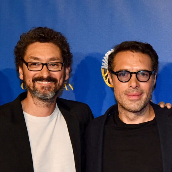 Christophe Barratier, David Foenkinos, Nicolas Bedos, le président du Jury du Festival, Jean Paul Rouve et François Desagnat, le réalisateur, venu pour présenter en avant première le film Zai Zai Zai Zai, durant la troisième journée de la 3eme édition du Festival Cinéroman à Nice, le 22 octobre 2021. © Bruno Bebert/bestimage