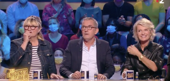 Christine Bravo, Christophe Dechavanne et Sophie Davant dans "Les Enfants de la télé" - France 2