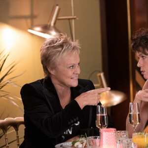 Exclusif - Muriel Robin, Anne Le Nen - Enregistrement de l'émission "Le Grand Restaurant" à Paris, qui sera diffusée le 3 février 2021 © Philippe Leroux / Bestimage 