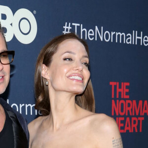 Brad Pitt, Angelina Jolie - Première du film 'The Normal Heart' à New York le 12 mai 2014.