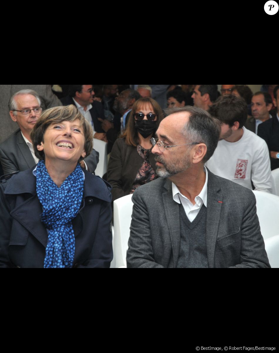 Le maire de Béziers, Robert Ménard et sa femme Emmanuelle lors de l'inauguration du Parc des expositions de Béziers.