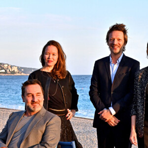 Gilles Lellouche, Chloé Stefani, Frédéric Tellier et Marie Gillain - Première du film "Goliath" lors de la 3e édition du Festival Cinéroman à Nice, le 24 octobre 2021. © Bruno Bebert/Bestimage