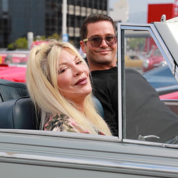 Exclusif - Tori Spelling - Les célébrités participent au rallye "Concours d'Elegance" à Beverly Hills