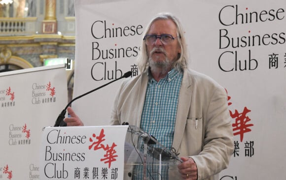 Professeur Didier Raoult au déjeuner, en l'honneur du professeur D.Raoult, du Chinese Business Club à l'hôtel L'InterContinental Paris le Grand à Paris, France, le 8 juillet 2021.