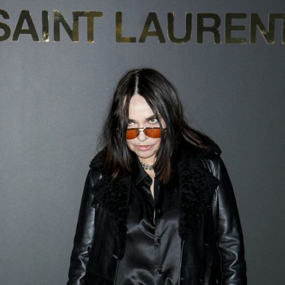 Béatrice Dalle - Photocall du défilé Saint Laurent collection Printemps-Eté 2022 lors de la fashion week à Paris, le 28 septembre 2021. © Olivier Borde/Bestimage 