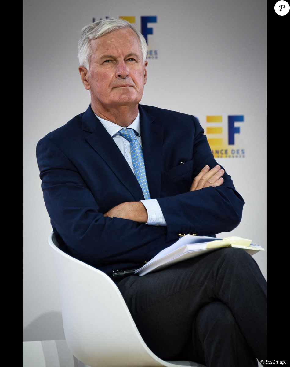 Michel Barnier ( chef de la Task Force pour les relations avec le Royaume Uni ) - Le MEDEF tient sa REF annuelle (Rencontre des Entrepreneurs de France) à l'Hippodrome de Longchamps le 26 août 2020. © Federico Pestellini / Panoramic / Bestimage