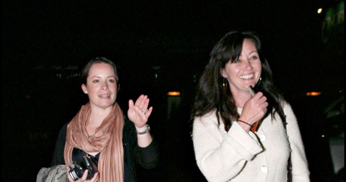 Shannen Doherty et Holly Marie Combs à la sortie du restaurant Nobu à