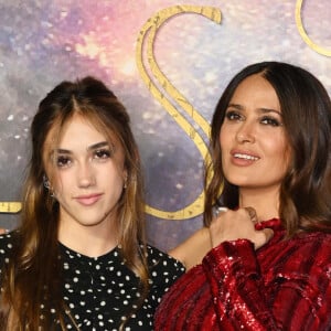 Salma Hayek et sa fille Valentina Paloma - Projection du film "Les Eternels" au BFI Imax à Londres le 27 octobre 2021.