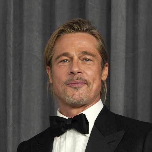 Brad Pitt - 93ème cérémonie des Oscars dans la gare Union Station à Los Angeles, le 25 avril 2021.