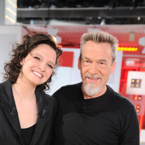Exclusif - Anne Sila et Florent Pagny - Enregistrement de l'émission "Vivement Dimanche" présentée par M.Drucker et diffusée le 31 octobre sur France 2. Le 27 octobre 2021 © Guillaume Gaffiot / Bestimage 