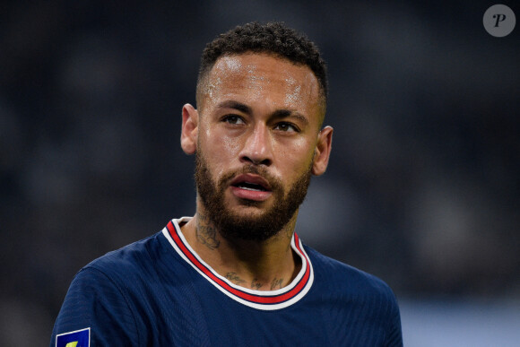 Neymar Jr ( 10 - PSG ) - Match Ligue 1 Uber Eats "OM - PSG (0-0)" au stade Orange Vélodrome à Marseille, le 24 octobre 2021. 
