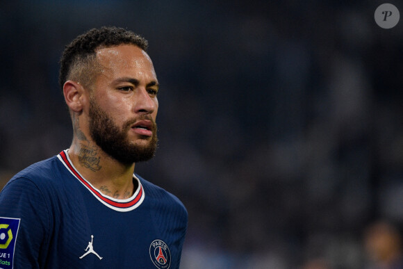 Neymar Jr ( 10 - PSG ) - Match Ligue 1 Uber Eats "OM - PSG (0-0)" au stade Orange Vélodrome à Marseille, le 24 octobre 2021.
