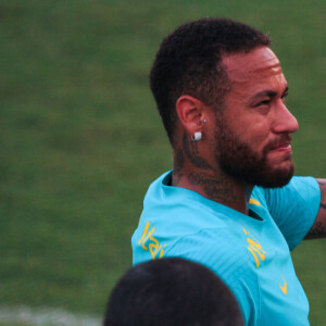 Neymar Jr. - La sélection brésilienne s'entraîne au stade Ismael Benigno à Manaus, Brésil, le 12 octobre 2021. © Fotoarena/Panoramic/Bestimage