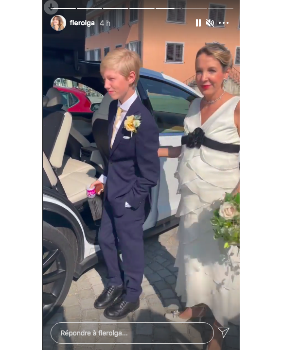 Photos du mariage civil de Tessy Antony de Nassau avec Frank Floessel, célébré en Suisse le 23 juillet 2021.
