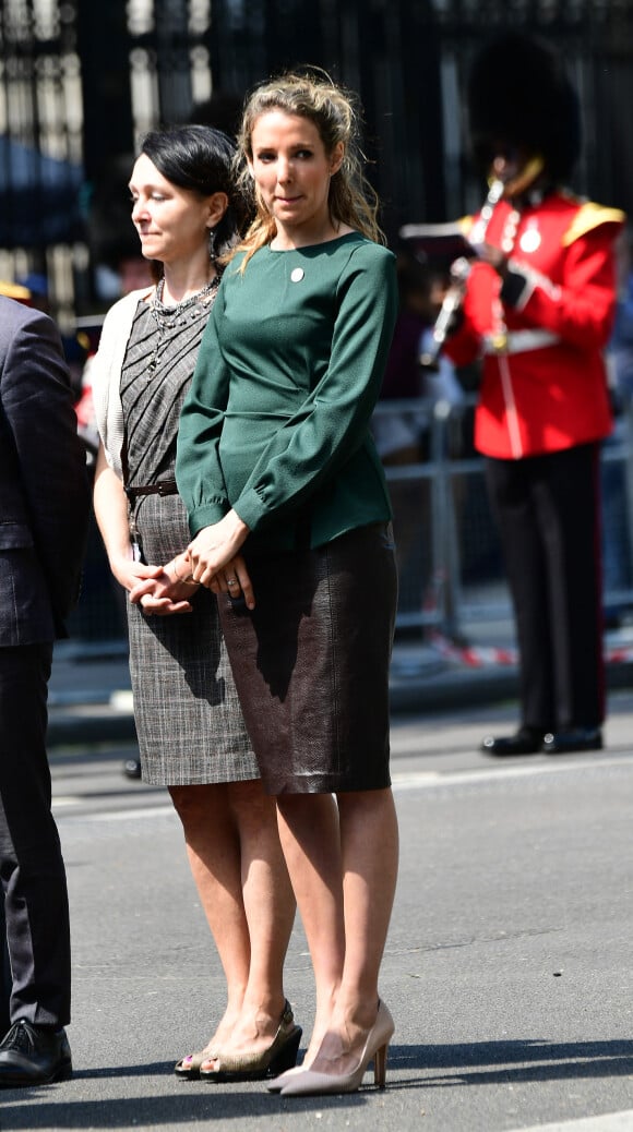La princesse Tessy de Luxembourg lors d'une cérémonie au Cenotaph à Londres le 23 mai 2018.