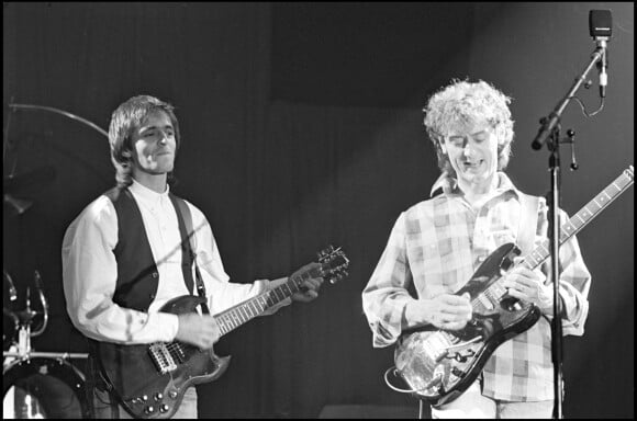 Jean-Jacques Goldman et Michael Jones en concert en 1985