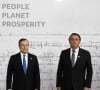 Mario Draghi, Jair Bolsonaro - Sommet du G20 à Rome en Italie le 30 octobre 2021.