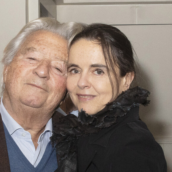 Francis Esménard (Albin Michel), Amélie Nothomb, lauréate 2021 - Remise du prix Renaudot 2021 au restaurant Drouant à Paris. Le 3 novembre 2021 © Jack Tribeca / Bestimage