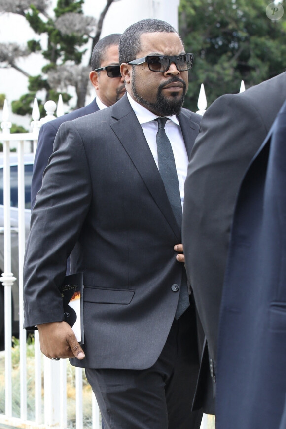 Ice Cube - Sorties des obsèques de John Singleton à Los Angeles. Le 6 mai 2019 