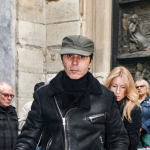 Jean-Luc Lahaye - Obsèques de Dick Rivers en l'église Saint-Pierre de Montmartre à Paris, le 2 mai 2019.