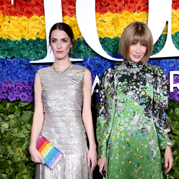 Bee Shaffer et Anna Wintour pendant le photocall de la 73ème édition de la soirée des Tony awards au Radio City Music Hall à New York City, new York, Etats-Unis, le 9 juin 2019. © Globe Photos/ZUMA Wire/Bestimage