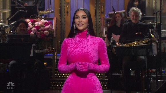 Kim Kardashian dans l'émission "Saturday Night Live". Le 9 octobre 2021 