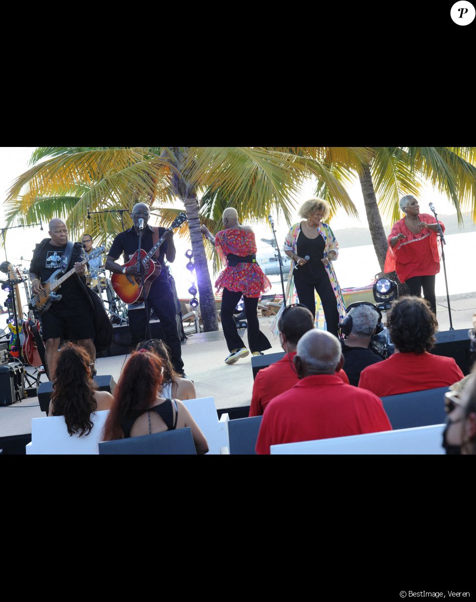 Exclusif - Kassav' - Jour 1 - Enregistrement de l'émission "Tous en Martinique, coeur d'Outremer" au Club Med Les Boucaniers, qui sera diffusée le 11 novembre à 21h05 sur France 3. Le 28 mai 2021 © Veeren / Bestimage