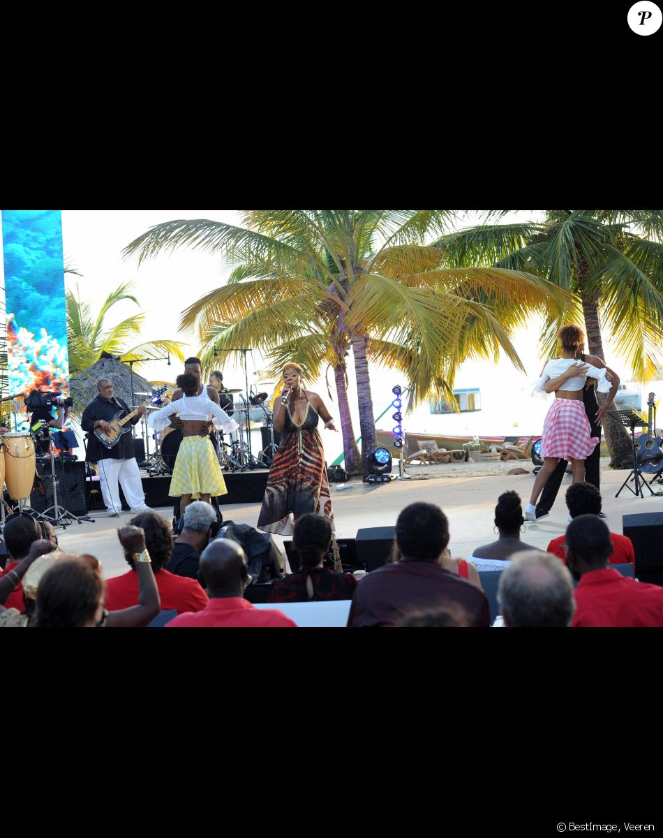 Exclusif - Christiane Obydol (Zouk Machine) - Jour 1 - Enregistrement de l'émission "Tous en Martinique, coeur d'Outremer" au Club Med Les Boucaniers, qui sera diffusée le 11 novembre à 21h05 sur France 3. Le 28 mai 2021 © Veeren / Bestimage