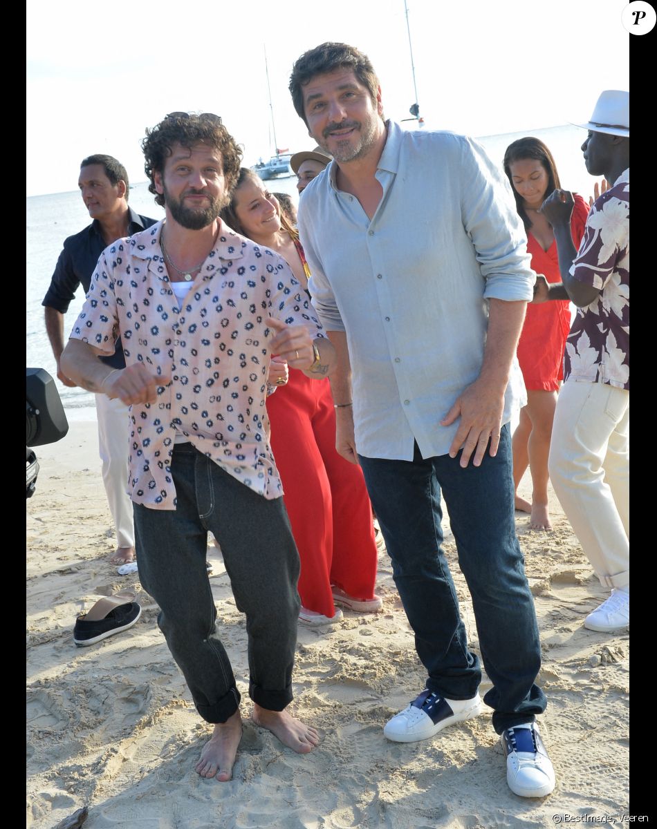 Exclusif - Claudio Capéo et Patrick Fiori - Jour 2 - Enregistrement de l'émission "Tous en Martinique, coeur d'Outremer" au Club Med Les Boucaniers, qui sera diffusée le 11 novembre à 21h05 sur France 3. Le 29 mai 2021 © Veeren / Bestimage