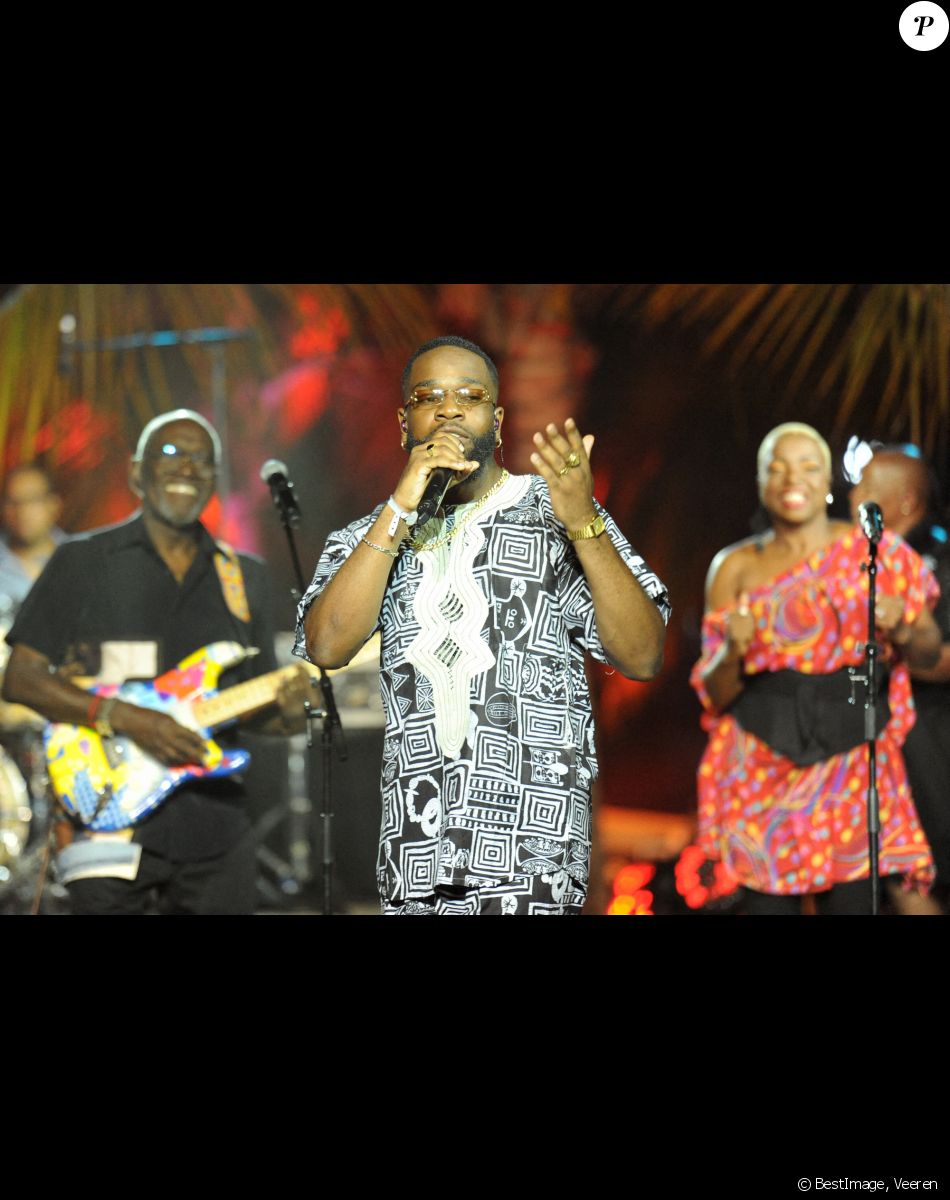 Exclusif - Tayc et Jacob Desvarieux (Kassav') - Jour 2 - Enregistrement de l'émission "Tous en Martinique, coeur d'Outremer" au Club Med Les Boucaniers, qui sera diffusée le 11 novembre à 21h05 sur France 3. Le 29 mai 2021 © Veeren / Bestimage