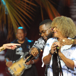 Exclusif - Tayc , Laury Thilleman et Jocelyne Béroard (Kassav') - Jour 2 - Enregistrement de l'émission "Tous en Martinique, coeur d'Outremer" au Club Med Les Boucaniers, qui sera diffusée le 11 novembre à 21h05 sur France 3. Le 29 mai 2021 © Veeren / Bestimage