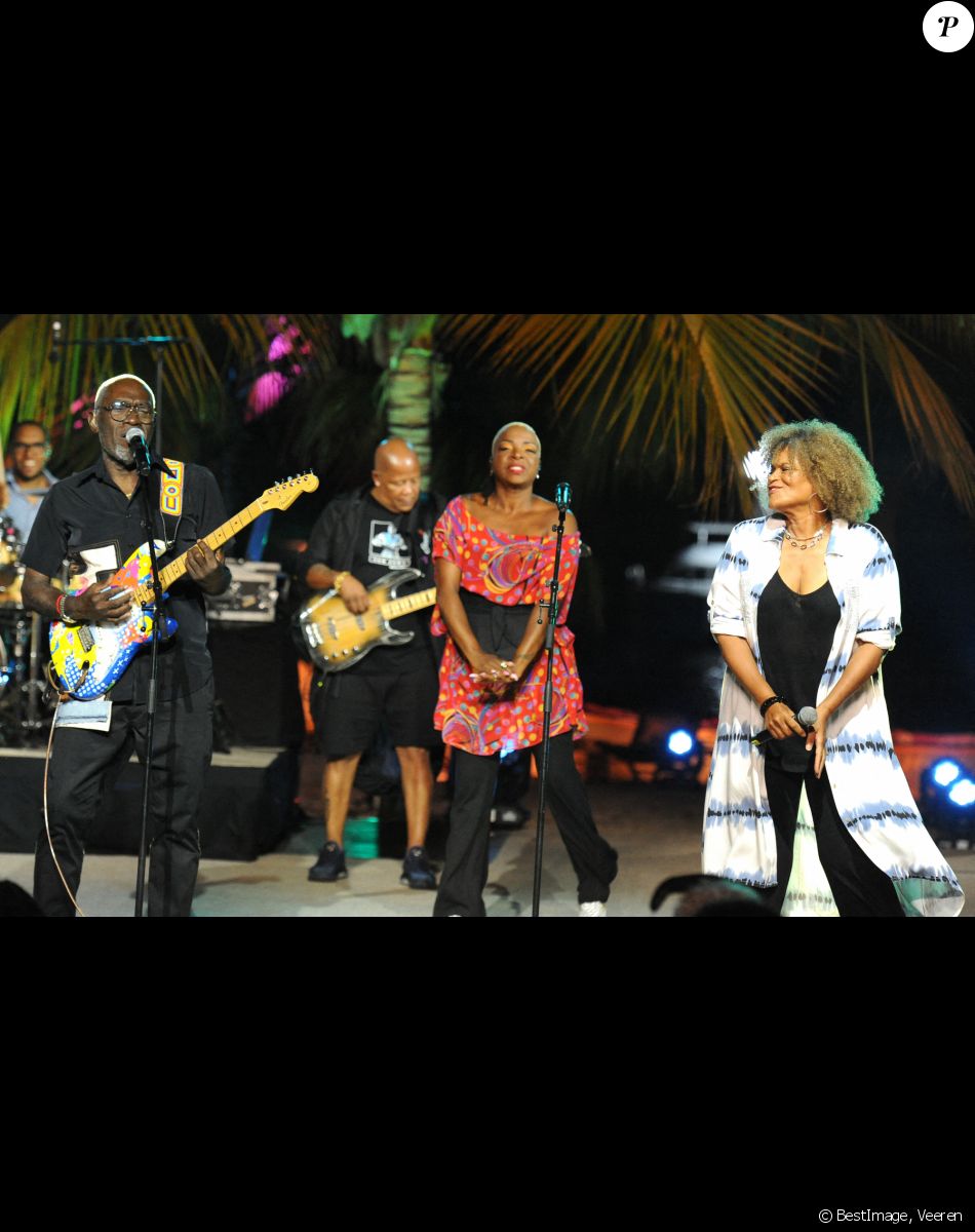 Exclusif - Jacob Desvarieux (Kassav') et Jocelyne Béroard (Kassav') - Jour 2 - Enregistrement de l'émission "Tous en Martinique, coeur d'Outremer" au Club Med Les Boucaniers, qui sera diffusée le 11 novembre à 21h05 sur France 3. Le 29 mai 2021 © Veeren / Bestimage