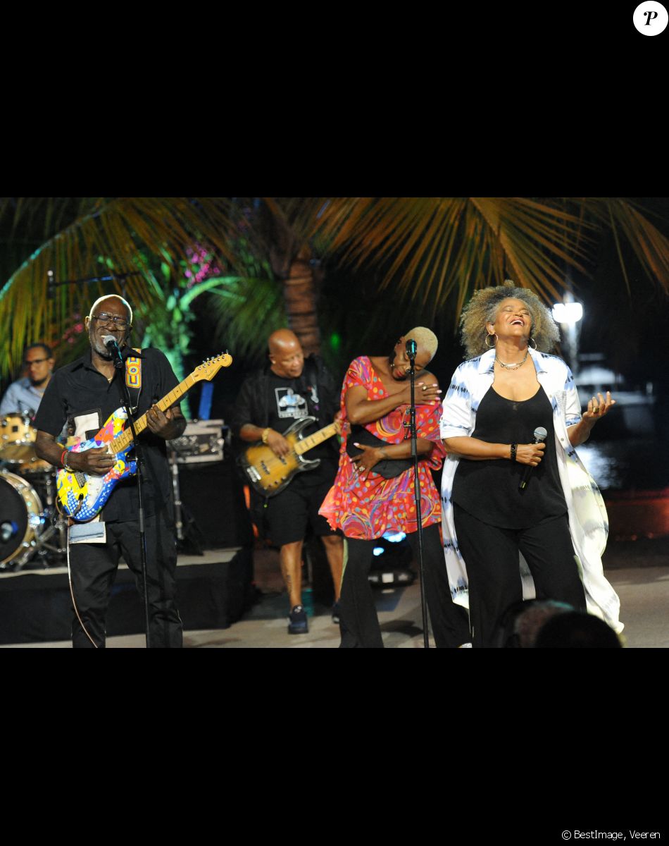 Exclusif - Jacob Desvarieux (Kassav') et Jocelyne Béroard (Kassav') - Jour 2 - Enregistrement de l'émission "Tous en Martinique, coeur d'Outremer" au Club Med Les Boucaniers, qui sera diffusée le 11 novembre à 21h05 sur France 3. Le 29 mai 2021 © Veeren / Bestimage