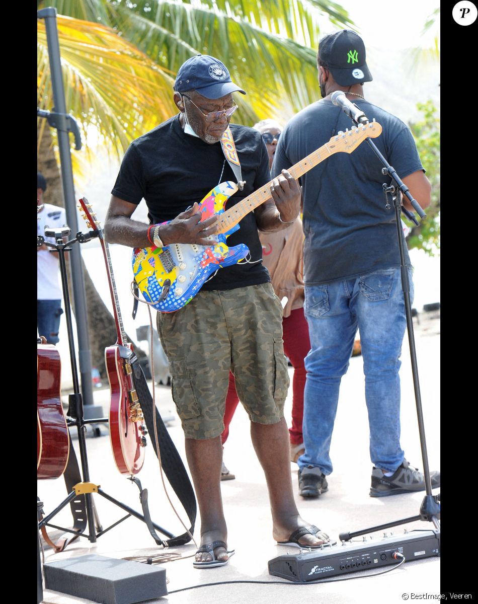 Exclusif - Jacob Desvarieux (Kassav') - Jour 1 - Répétitions - Enregistrement de l'émission "Tous en Martinique, coeur d'Outremer" au Club Med Les Boucaniers, qui sera diffusée le 11 novembre à 21h05 sur France 3. Le 28 mai 2021 © Veeren / Bestimage